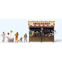 PREISER 24692 H0 Kirmesbude "Spielwaren" Fertigmodell von PREISER