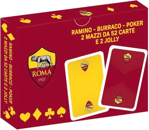 PRESTIGE & DELUXE Roma – Ramini Poker Buraco – 2 Decks à 52 Karten und 2 Joker + Schlüsselanhänger Rom von PRESTIGE & DELUXE