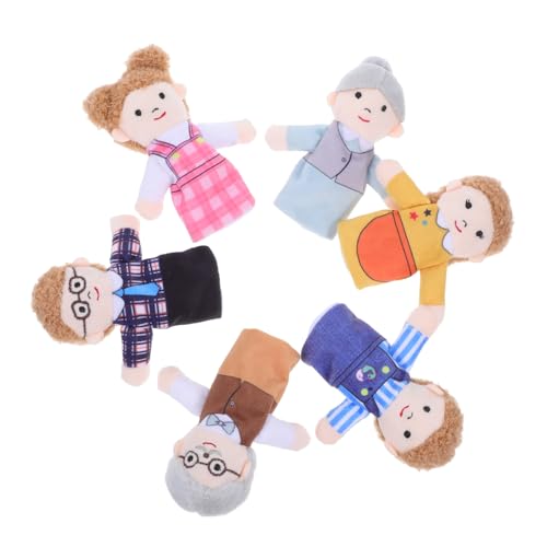 6 Stück Familien Fingerpuppen Kleinkind Für Kleinkinder Für Rollenspiel Puppen Vorschul Figurenpuppe Kindergeburtstagsgeschenk Shows Story Time Puppen Puppenspiel PRETYZOOM von PRETYZOOM