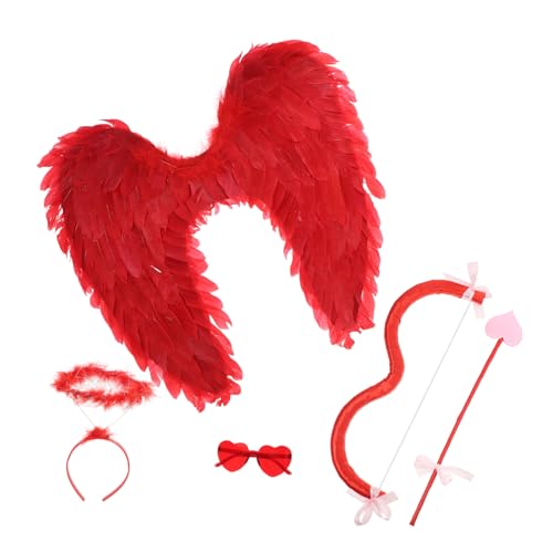 PRETYZOOM 1 Set Amor Requisiten Kostüm Halloween Cosplay Kostüme Halloween Foto Requisiten Halloween Kostüm Outfit Halloween Kostüm Für Kinder Halloween Stirnbänder Amor Amor Outfit von PRETYZOOM