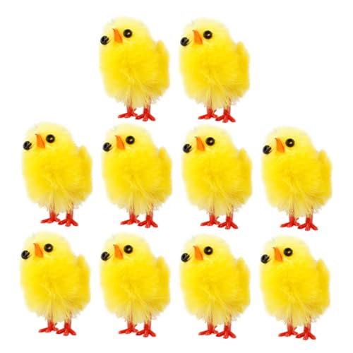 PRETYZOOM 10St Osterküken ostern mitgebsel easter Automatischer Wasserbecher für Hühner automatischer Wasserspender für Hühner plüschtiere ostern huhn stofftier Ostern-Küken-Dekorationen von PRETYZOOM