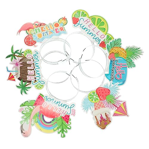 PRETYZOOM 12st Stirnbänder Für Festivalkostüme Partygeschenke Für Erwachsene Dekoratives Stirnband Hawaii Haarreifen Lei Ananas Hut Kostüm Hawaiianische Partydekorationen Luau-Party Plastik von PRETYZOOM