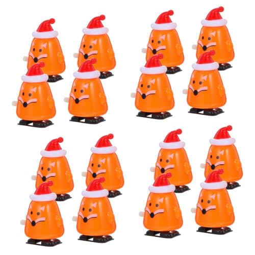 PRETYZOOM 16 STK Weihnachtsmütze Fuchs Weihnachtsstrumpffüller Weihnachtsspielzeug für Kinder Fuchs Spielzeug Geburtstagsgeschenke Spielzeug für die Weihnachtsfeier schönes uhrwerk Spielzeug von PRETYZOOM