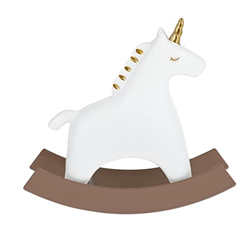 PRETYZOOM 1stk Schaukelpferd Ornament Wohnakzente Mini- Wohnaccessoires Bürodekoration Desktop-Spielzeug Schüttelnde Einhorn-Desktop-verzierung Mini-Spielzeug Weiß Harz von PRETYZOOM