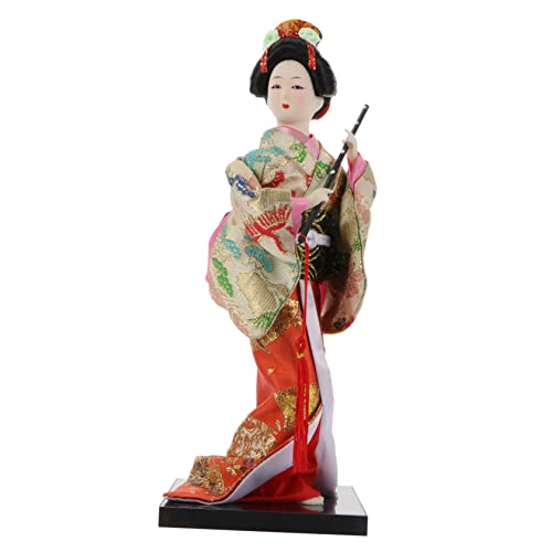 PRETYZOOM 2 Stk Kimono-Puppe Geisha-Sammelfigur Klavier Tastatur ständer bürodeko büro Dekoration Mädchenspielzeug Couchtischdekoration handgemachte Kimonopuppe Kunsthandwerk aus Seide Baby von PRETYZOOM