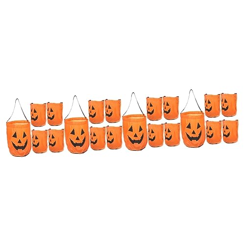 PRETYZOOM 20 Stück Süßigkeitentüten Halloween Taschen Halloween Leckerli Taschen Kekse Taschen Kürbis Taschen Kleine Süßigkeiten Taschen Süßigkeiten Paket Taschen Partygeschenke von PRETYZOOM