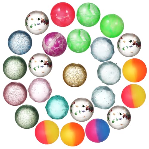 PRETYZOOM 25 Stück Teiliges Bunte Hüpfbälle aus Langlebigem Gummi mit Glitzereffekten Kompakte für Partygeschenke Fasching Mitgebsel Indoor und Outdoor Spaß Zufällige Farbe PRETYZOOM 25 Stück Teiliges Bunte Hüpfbälle aus Langlebigem Gummi mit Glitzereffekten Kompakte für Partygeschenke Fasching Mitgebsel Indoor und Outdoor Spaß Zufällige Farbe von PRETYZOOM
