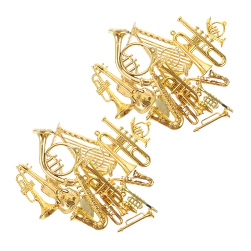 PRETYZOOM 28 Stück Teiliges Miniatur-musikinstrumenten-Ornament Trompete Violine Flöte Wiederverwendbare Leichte Weihnachtsbaum-Dekorationen für DIY-kreativität und Kreative PRETYZOOM 28 Stück Teiliges Miniatur-musikinstrumenten-Ornament Trompete Violine Flöte Wiederverwendbare Leichte Weihnachtsbaum-Dekorationen für DIY-kreativität und Kreative von PRETYZOOM