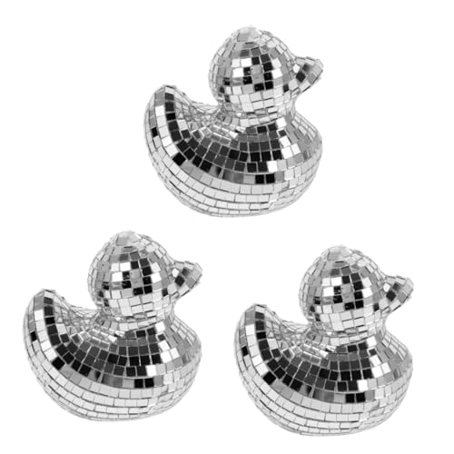 PRETYZOOM 3 Stück Disco Ente Disco Kugel Ornamente Reflektierende Disco Kugel Spiegel Disco Kugeln Disco Kugel Dekoration Disco Spiegel Glas Disco Kugel Disco Party Kugeln Disco von PRETYZOOM