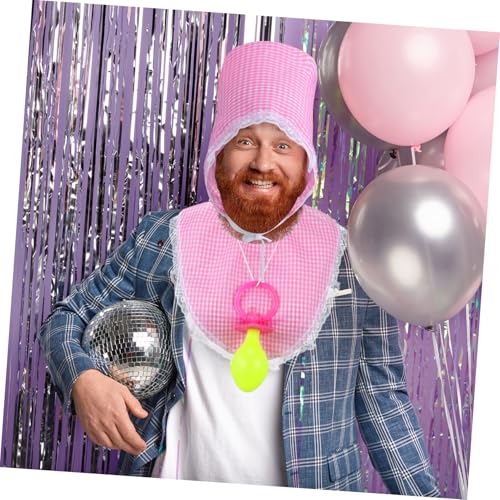 PRETYZOOM 3 Stück Lustiges Erwachsenen Cosplay Set Teilig Latz Mütze Partykostüm Rosa Reusable Waschbar Junge Mädchen und Erwachsene Zubehör Spaß PRETYZOOM 3 Stück Lustiges Erwachsenen Cosplay Set Teilig Latz Mütze Partykostüm Rosa Reusable Waschbar Junge Mädchen und Erwachsene Zubehör Spaß von PRETYZOOM
