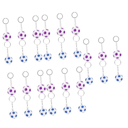 PRETYZOOM 30 Stk Fußball-schlüsselanhänger Sport-schlüsselanhänger Fußball Schlüsselanhänger Sport Schlüsselhalter Schlüsselanhänger Zum Aufhängen Tasche Hängende Dekoration Metall von PRETYZOOM