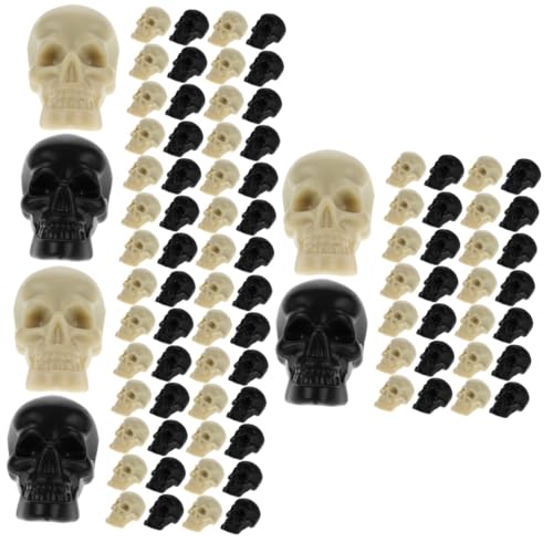 PRETYZOOM 300 STK Halloween-schädel Halloween-vasenfüller Mini-Halloween-Figuren Mini-skelettmodell Mini-schädelfigur Halloween-streich-Requisiten Totenkopfkopf Zum Basteln Plastik von PRETYZOOM