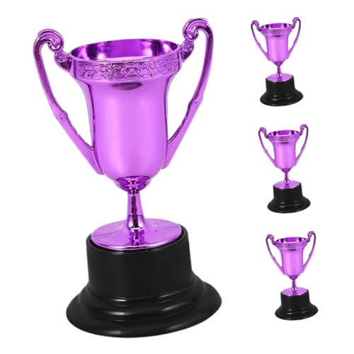 PRETYZOOM 4 Stück Mini-trophäen Für Spiele, Kunststoff-trophäen-, Party-trophäe, Kleine Kunststoff-trophäe, Feier, Trophäen-, Mini-trophäen-Requisite von PRETYZOOM