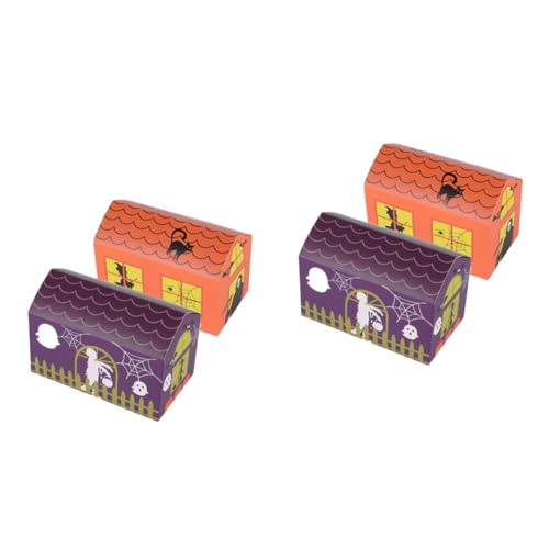 PRETYZOOM 40 Stk Halloween-Süßigkeiten-Eimer kleine Geschenkboxen Halloween- -Pappschachteln Süßes oder Saures Taschen halloween süßigkeiten halloween candy Bonbonhalter mit Geistermuster von PRETYZOOM