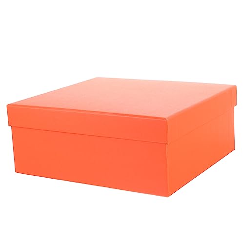 PRETYZOOM 4er-box Verpackung Kleine Schachteln Zum Verpacken Von Geschenken Kleine Geschenktüten Geschenkboxen Für Verschiedene Verpackte Geschenkboxen Zur Dekoration Orange Papier von PRETYZOOM