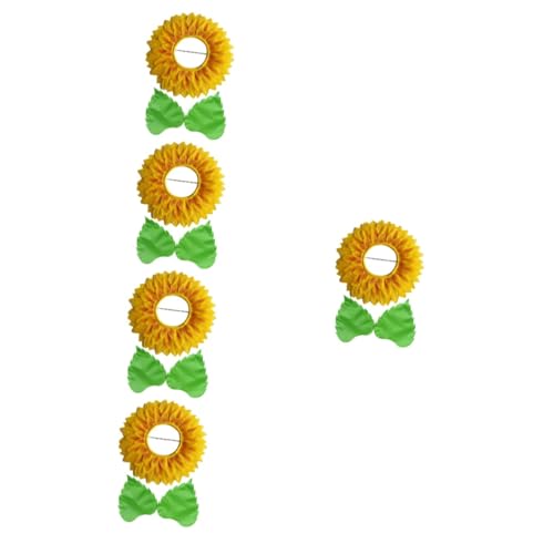 PRETYZOOM 5 Sätze Kopfschmuck aus Sonnenblumen für Leistung Kostüme Sonnenblumen Kopfschmuck Blumenkranz Kopfschmuck Männer Hüte Zubehör für Kostümzubehör Sonnenblumenkostüm von PRETYZOOM