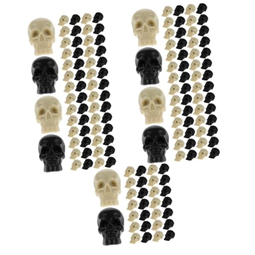 PRETYZOOM 500 STK Halloween-schädel Mini-schädelfigur Totenkopfkopf Zum Basteln Halloween-schreibtischdekoration Halloween-streich-Requisiten Mini-schädelköpfe Halloween-miniaturen Plastik von PRETYZOOM