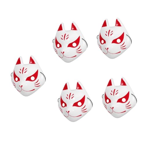 PRETYZOOM 5st Kleine Fuchsmaske Tierzeichnungsmaske Fuchs-cosplay-maske Maskenball Maske Maskerade-party-maske Süße Cosplay Halbmaske Maskerade Kostüm Maske Fuchshülle Kaninchenmaske Plastik von PRETYZOOM