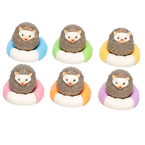 PRETYZOOM 6St Igel DIY Ornamente Igel Stofftier Pfoten Fuchs Scheune Toys jucarii pentru copii Tierfiguren Set sabberlack Geschenkidee Miniatur- Mikro-Igel-Ornamente PVC von PRETYZOOM