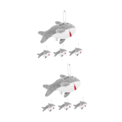 PRETYZOOM 8 Stück Cartoon Shark Puppe Rucksack Gefüllter Schlüsselanhänger Tier Handtaschenanhänger Plüsch Geldbörse Schlüsselanhänger Haiengefüllte Tierweiche Hai Stofftier Metall Grau PRETYZOOM 8 Stück Cartoon Shark Puppe Rucksack Gefüllter Schlüsselanhänger Tier Handtaschenanhänger Plüsch Geldbörse Schlüsselanhänger Haiengefüllte Tierweiche Hai Stofftier Metall Grau von PRETYZOOM