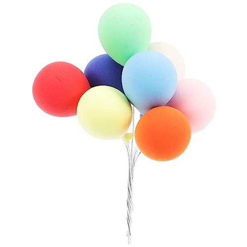 PRETYZOOM 8St Mini-Luftballons aus Ton hüpfendes PVC- Launcher-Ballons gelbe Luftballons große Luftballons Trichter Mikrolandschaft Tonballons Miniatur-Luftballons aus Ton von PRETYZOOM