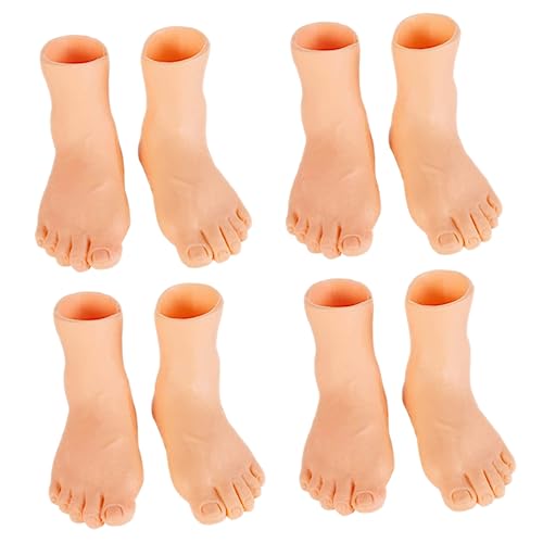 PRETYZOOM 8st Geschichte Erzählende Marionette Fingerpuppen Für Kleinkinder Cartoon-fingerpuppen Babysocken Handpuppe Nagel-kit Winzige Fingerhände Glubschaugen Light Brown Plastik von PRETYZOOM