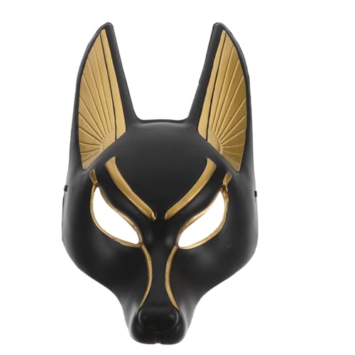 PRETYZOOM Anubis-Maske faschings maske faschingsmaske Halloween Karneval Maske Tiermaskerade Wolfsmasken Neuheit Halloweenkostüm Masken-Requisiten aus Kunststoff Vintage Partymaske Plastik von PRETYZOOM