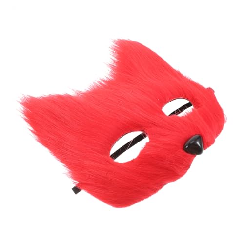 PRETYZOOM Realistische Maske Für Halloween Halbgesichts-tiermaske Pelziges Partyzubehör Maskerade Cosplay Themenveranstaltungen Zubehör von PRETYZOOM