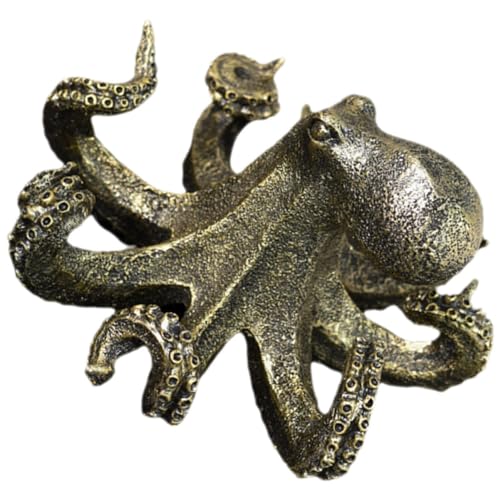 PRETYZOOM Gartenornamente Aus Kunstharz Froschstatue Halloween Oktopus Statue Aquarium Ornamente Große Oktopus Dekoration Außenornamente Oktopus Figuren Heimdekor von PRETYZOOM