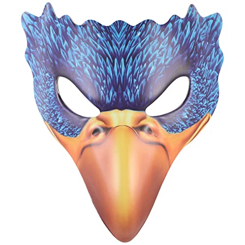 PRETYZOOM Halloween Gesichtsabdeckung Lange Nase Vogel Schnabel Half Face Mouth Cover Halloween Kostüm Requisiten für Maskerade Party (blau) von PRETYZOOM