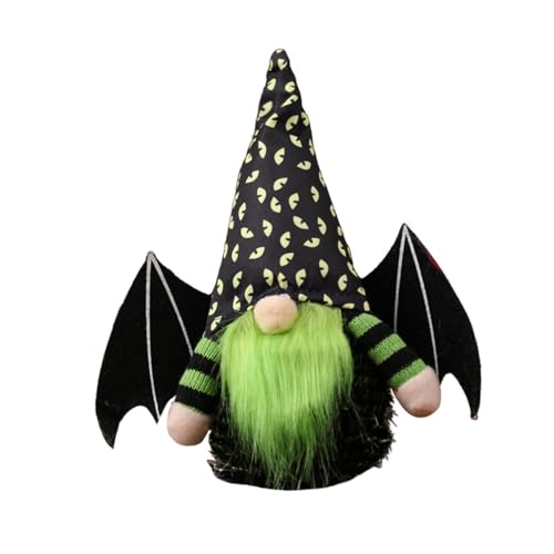 PRETYZOOM Halloween-gnom GNOME Puppe Handwerk Zwerge Festivalzwerg Gartenzwerg GNOME Dekorationen Gartenschmuck Halloween- Gnom-Puppe Zwerg Gnom Handwerk Stoff Black von PRETYZOOM