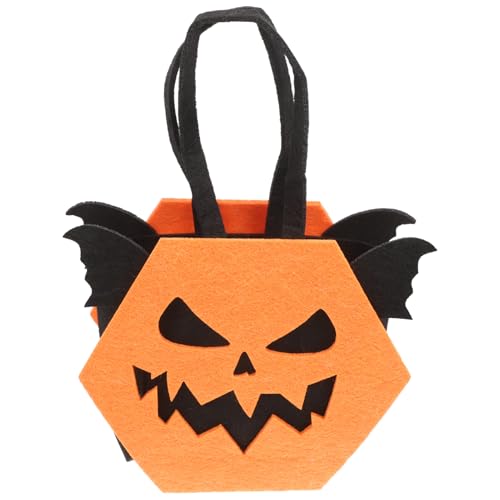 PRETYZOOM Halloween-süßigkeitsbeutel Tasche Für Halloween-süßigkeiten Wiederverwendbarer Leckerbissen-eimer Süßigkeitentüten Für Halloween-bevorzugungstaschen Geschenkbeutel Vlies von PRETYZOOM