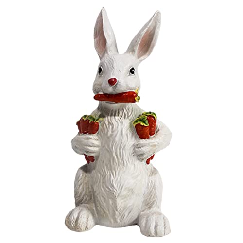 PRETYZOOM Harz Figur Bunny Für Schlafzimmer Outdoor Ornamente Bunny Statue Bunny Garten Statuen von PRETYZOOM