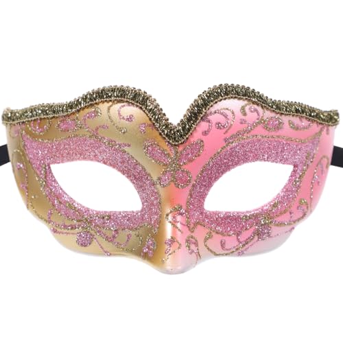 PRETYZOOM Karnevalsmaske für Jungen und Mädchen, puderfarben, Partymaske, Halloween, halbes Gesicht, für Jungen und Mädchen, Cosplay-Zubehör und Maskerade PRETYZOOM Karnevalsmaske für Jungen und Mädchen, puderfarben, Partymaske, Halloween, halbes Gesicht, für Jungen und Mädchen, Cosplay-Zubehör und Maskerade von PRETYZOOM
