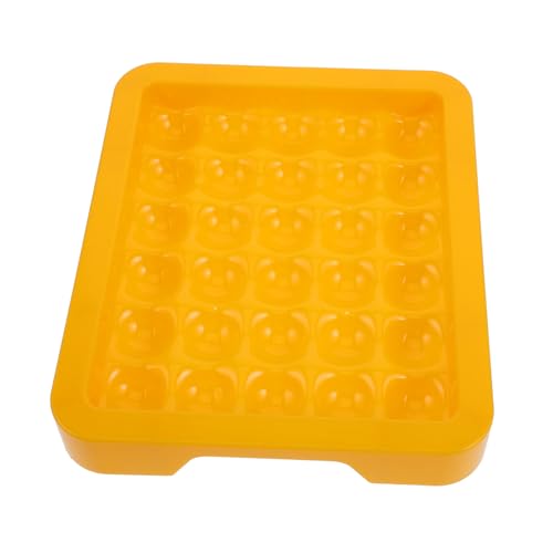 PRETYZOOM Kasten Lotteriebox Rollende Kugelablage Kinderspiele Ballablage Tischspiele Reversi-Spiel Brettspiele Brettspieltisch Yellow Plastik von PRETYZOOM