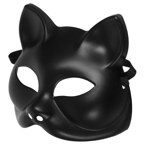 PRETYZOOM Katzenmaske Therian-Maske Fuchsmaske Halbe Tiermaske Für Maskerade Halloween Cosplay Masken Kostüm Partyzubehör von PRETYZOOM