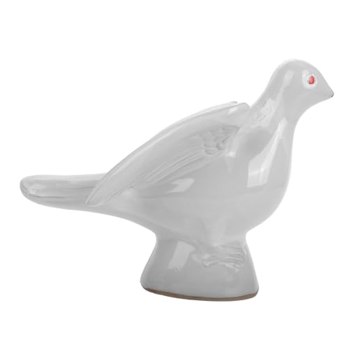 PRETYZOOM Keramik-taubenornamente Vögel Aus Keramik Taubenstatue Aus Keramik Taubenfigur Aus Keramik Modernes Taubendekor Künstliches Taubenmodell Vogeltaubenskulptur Kleine Vogelfigur Weiß von PRETYZOOM