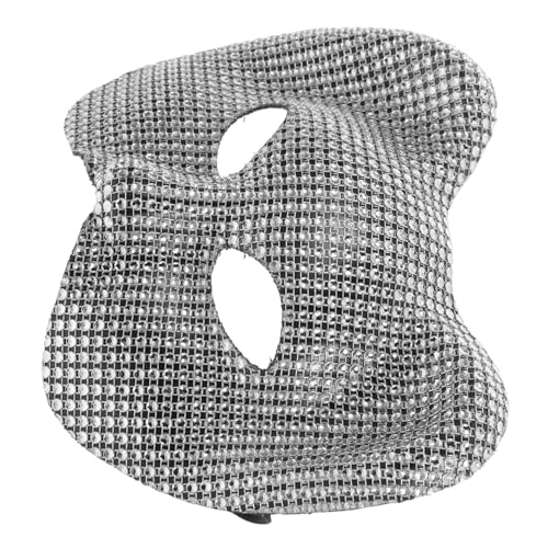 PRETYZOOM Leopardenmaske faschingsmasken tiermasken Masken für Partys lebensechte masken Atemberaubende Masken Leoparden-Modelliermasken Leoparden-Masken-Requisite Halbmaske Plastik Silver von PRETYZOOM