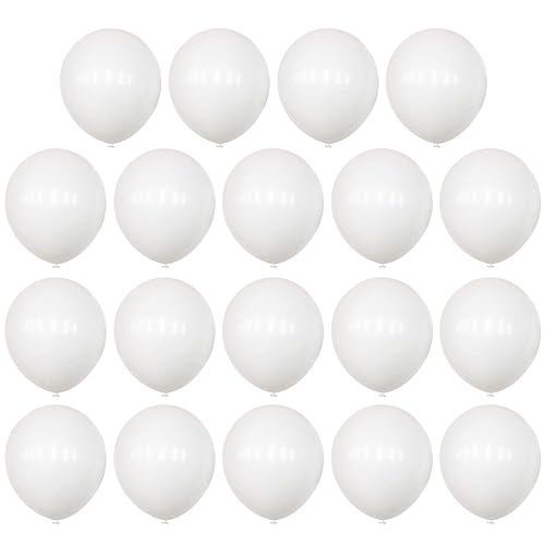 PRETYZOOM Matte Weiße Latexballons Partyballons Für Hochzeiten Und Geburtstagsfeiern Ideales Set Für Weiße Themenpartys Und Dekorationen von PRETYZOOM