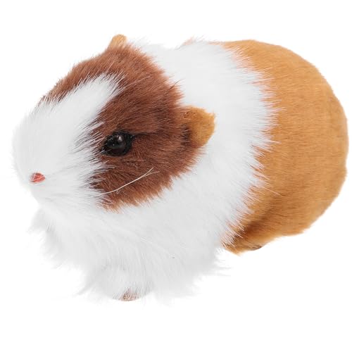 PRETYZOOM Kuscheltier Meerschweinchen Stofftier Plüschtier Puppe Realistische Hamsterfigur Pädagogisches Meerschweinchenmodell Partyzubehör Goodie-Bag-Füller Spielzeug von PRETYZOOM