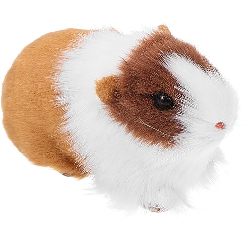 PRETYZOOM Kuscheltier Meerschweinchen Stofftier Plüschtier Puppe Realistische Hamsterfigur Pädagogisches Meerschweinchenmodell Partyzubehör Goodie-Bag-Füller Spielzeug von PRETYZOOM