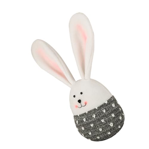 PRETYZOOM Osterhase Süßes Stofftier Hase Stofftier Osterparty Kaninchen Kuscheltiere Stoffhase Ornament Entzückender Stoffhase Plüschhase Plüsch Grau von PRETYZOOM