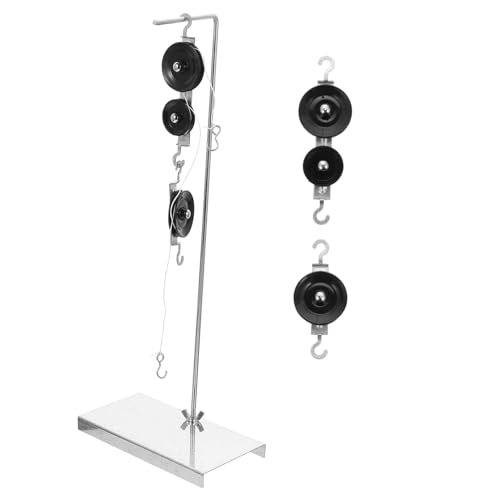 PRETYZOOM Physik Experiment Flaschenzug Fach Fach Pulley Block Verzinktem Halter Seilen Mechanisches Hebesystem für Schule Praktisches Lernspielzeug PRETYZOOM Physik Experiment Flaschenzug Fach Fach Pulley Block Verzinktem Halter Seilen Mechanisches Hebesystem für Schule Praktisches Lernspielzeug von PRETYZOOM