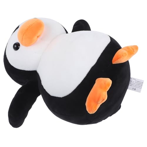 PRETYZOOM Pinguinkissen Kindergeburtstag Gastgeschenke Spielzeuge Geldgeschenke Geburtstag Dekoration Tiere Plüschpuppe Kuscheltiere Großer Ausgestopfter Pinguin Pp Baumwolle Black von PRETYZOOM