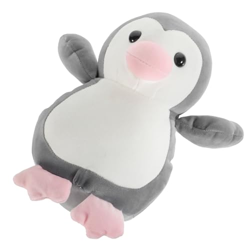 PRETYZOOM Pinguinkissen Pinguin plüschtier Pinguin wheinatsgeschenke Plush Toy weihachtsgeschenk Soft Toy Kuscheltiere großer ausgestopfter Pinguin Plüsch Pinguin PP Baumwolle Grey von PRETYZOOM