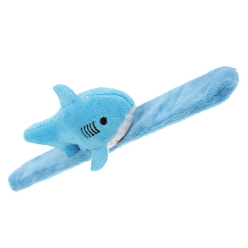 PRETYZOOM Plüschring für kinderspielzeug Blea Animal-Slap-Armbänder Armband für die Dekoration weihnachtsdeko stofftiere Partyzubehör Ohrfeigenarmbänder zur Dekoration Blue von PRETYZOOM