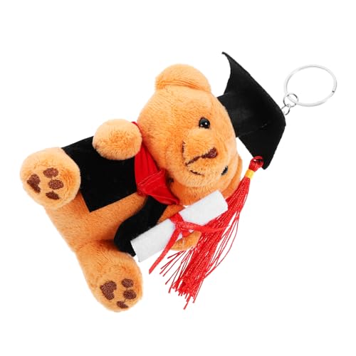 PRETYZOOM Plüschtier Anhänger Cartoon Bär Schlüsselanhänger Ornament Bär Puppe Schlüsselanhänger Abschlussbär Schlüsselanhänger Anhänger Plüschbär Schlüsselanhänger Hängendes von PRETYZOOM