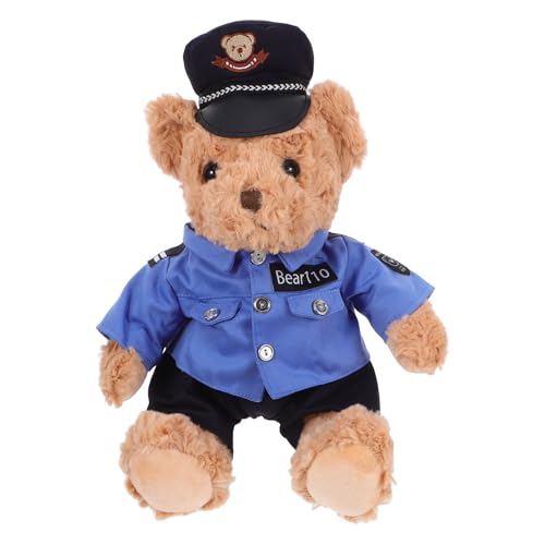 PRETYZOOM Polizeibärpuppe Säuglingsspielzeug Das Tierspielzeug Für Babyspielzeug Kinderspielzeug Kuscheltiere Stofftiere Babybär Stofftier Kinderspielzeug Bärenstofftier von PRETYZOOM