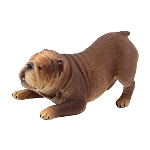 PRETYZOOM Realistische Bulldogge Figurine Plastisches Hundemodell Als Dekoration Und Kinderspielzeug Niedliche Bulldoggen Statue Für Wohnkultur Und Geschenkideen PL127 878 von PRETYZOOM