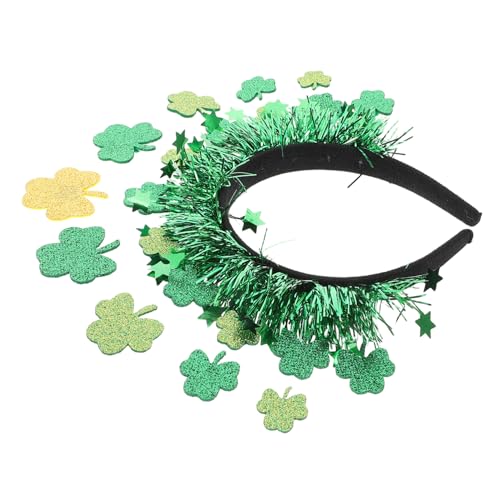 PRETYZOOM Stirnband Mini-kleeblatt-ornamente St Patricks Day Haarschmuck St Patricks Day Stirnband Damen St Patrick Stirnband Klee Kostüm St. Pattys Day Haarschmuck Green Plastik von PRETYZOOM